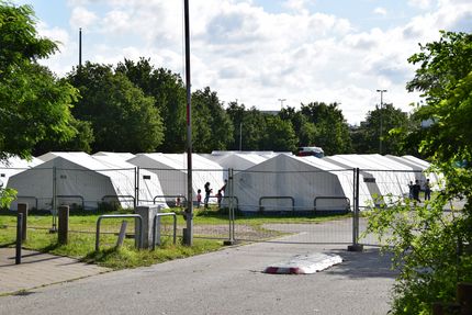 Flüchtlinge Zelte