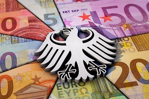 Bundesader auf Geldscheinen-Symbolbild für Deutscher Bundeshaushalt