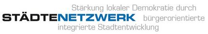 Schriftzug Städtenetzwerk