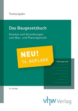Cover vhw-Fachbuch "Baugesetzbuch – Gesetze und Verordnungen zum Bau- und Planungsrecht"