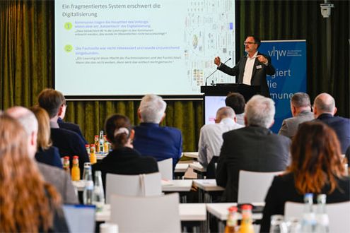 Impression von der vhw-Tagung "Kommunalverwaltung digital denken" © Ladan Rezaeian