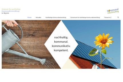 Screenshot Webseite ww.kommunal-nachhaltig.de