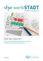 Titel der werkStadt: Plan mit einigen kleinen Spielzeughäusern