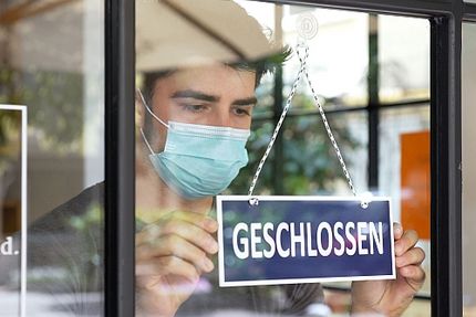 Gaststätte wegen Corona-Lockdown geschlossen