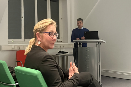 Kerstin Kirsch, Vorständin der bbg Berliner Baugenossenschaft, zu Gast beim vhw