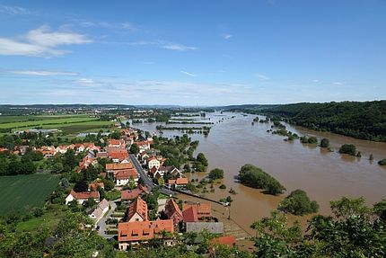 Hochwasser an der Elbe