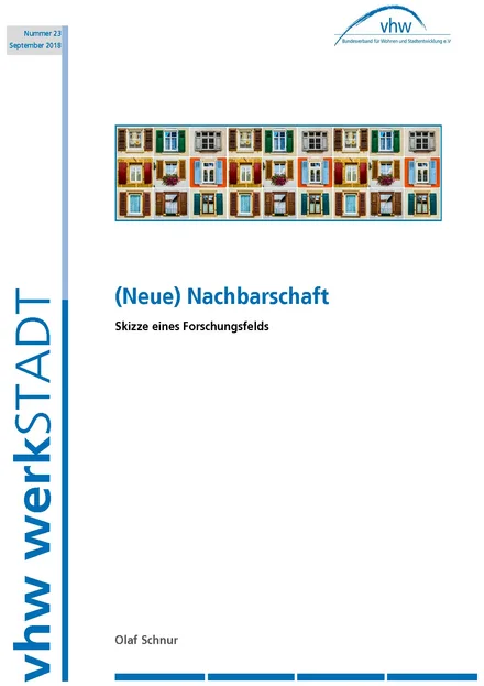 Cover werkSTADT Nummer 23