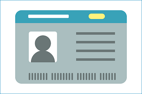 Vektorgrafik eines Ausweises/einer ID-Card