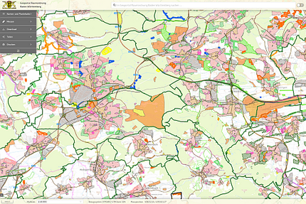 Screenshot Geoportal Baden-Württemberg