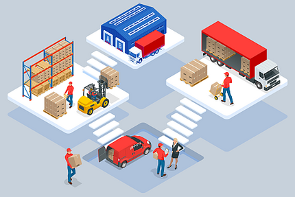 Symbolbild für Lieferverkehr und Logistik