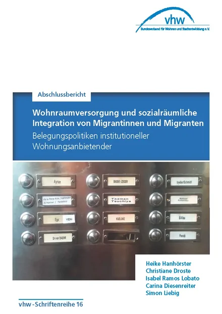 Cover vhw Schriftenreihe Nummer 16