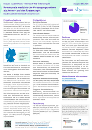 Bild zum Factsheet "Kommunale Medizinische Versorgungszentren als Antwort auf den Ärztemangel – Das Beispiel der Kleinstadt Schwarzenborn"