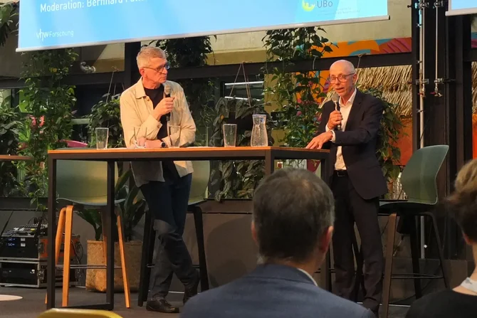 Bernhard Faller (vhw) im Gespräch mit Martin Dornieden, Geschäftsführender Gesellschafter Dornieden Gruppe und Vorstandsvorsitzender BFW NRW