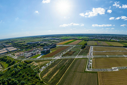 Neu erschlossenes Gewerbegebiet