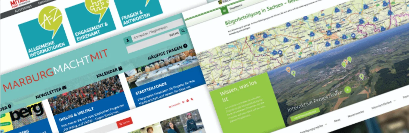 Coverbild Collage Websites Teilhabeangebote