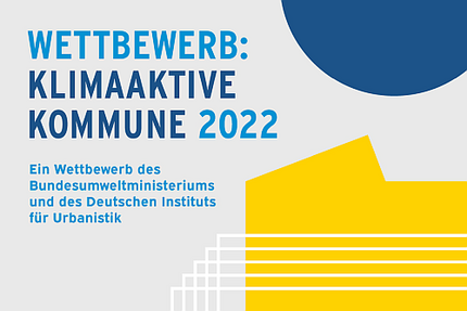 Logo des Wettbewerbs "Klimaaktive Kommune 2022"