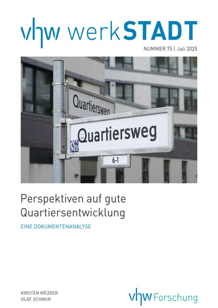 Cover werkSTADT Nummer 75