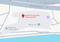 HafenCity Universtität Hamburg auf Google Maps