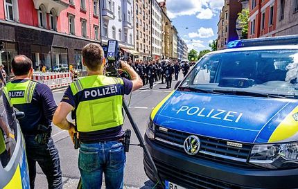 Polizeieinsatz bei einer Demonstration