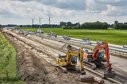 Autobahn-Großbaustelle