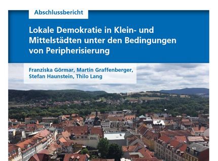 Titel der Studie, ein Foto der Stadt Rudolstadt in Thüringen/Deutschland