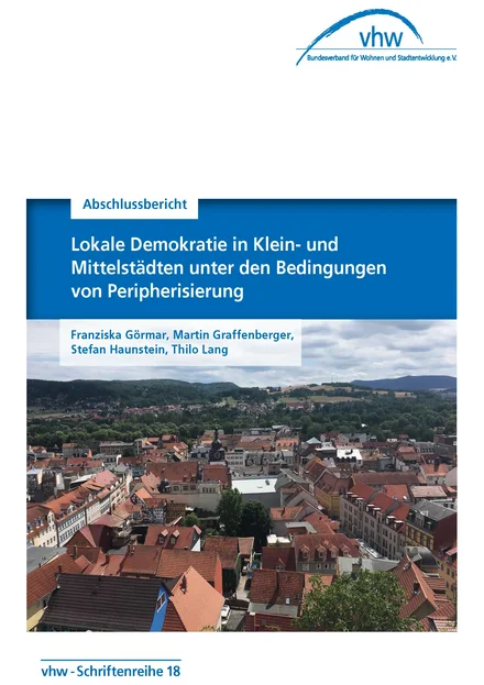 Cover vhw Schriftenreihe Nummer 18