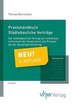 Cover des vhw-Fachbuchs "Städtebauliche Verträge", 5. Auflage, 2025