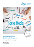 Flyer zum vhw-Zertifikatslehrgang "Socia Media Manager/in" | WB241053