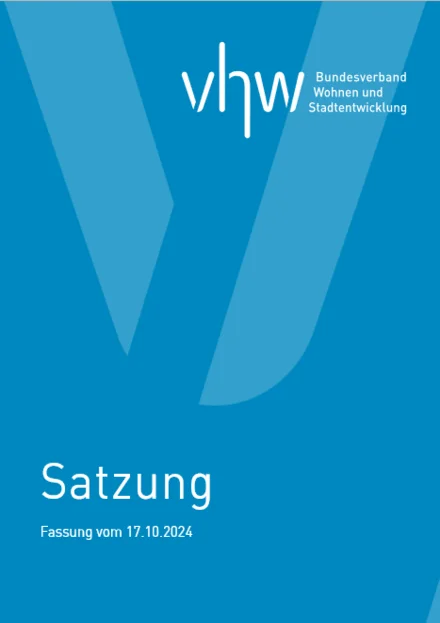 Satzung des vhw (Stand 2025)