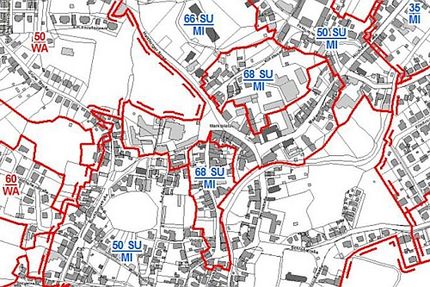 Bodenrichtwertkartenausschnitt Sachsen-Anhalt