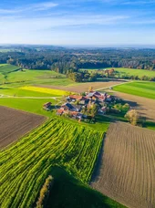 Luftbild: Ländlicher Raum in Bayern