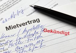 Foto: Gekündigter Mietvertrag