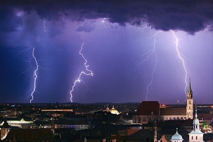 Foto: Gewitter ueber Nuernberg