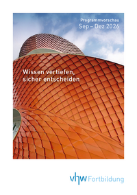 Wissen vertiefen, sicher anwenden – vhw-Programmvorschau Sept-Dez 2026