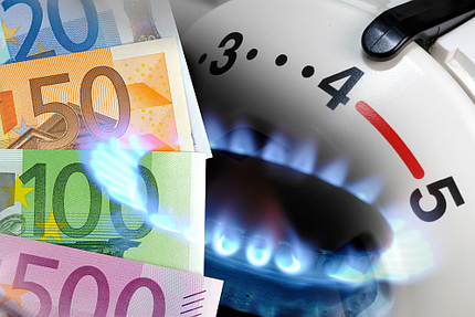 Symbolfoto Energiekosten für Wärme (Gas)