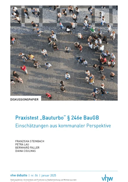 Cover vhw-Debatte Nummer 6