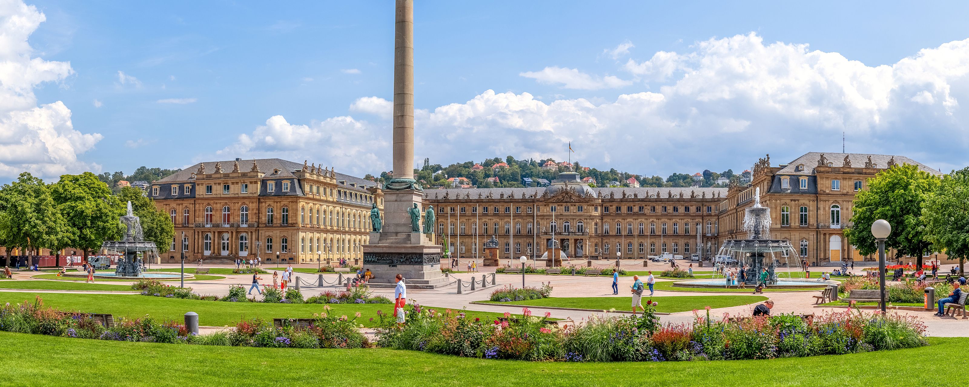 Schlossplatz, Stuttgart, Baden-Wuerttemberg, Deutschland 