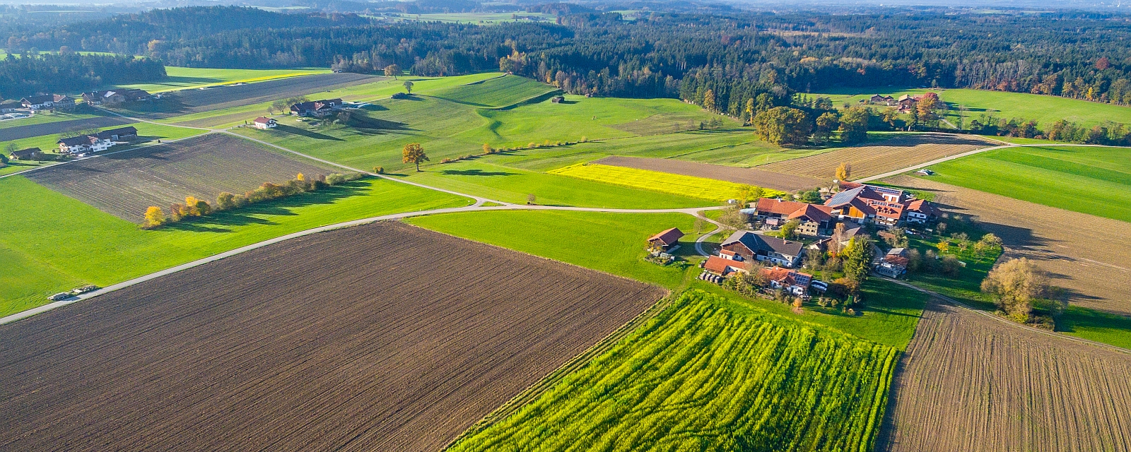 Luftbild Bayerische Landschaft